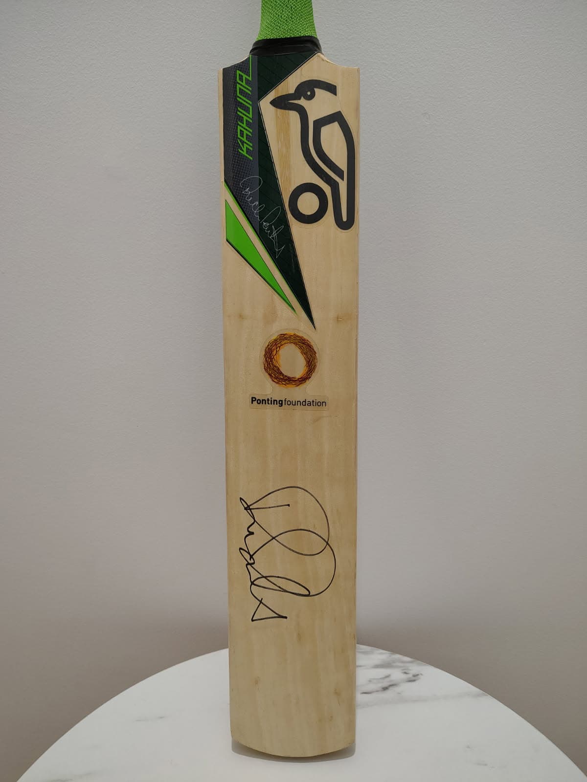 Ricky Ponting Signed Kookaburra Cricket Bat