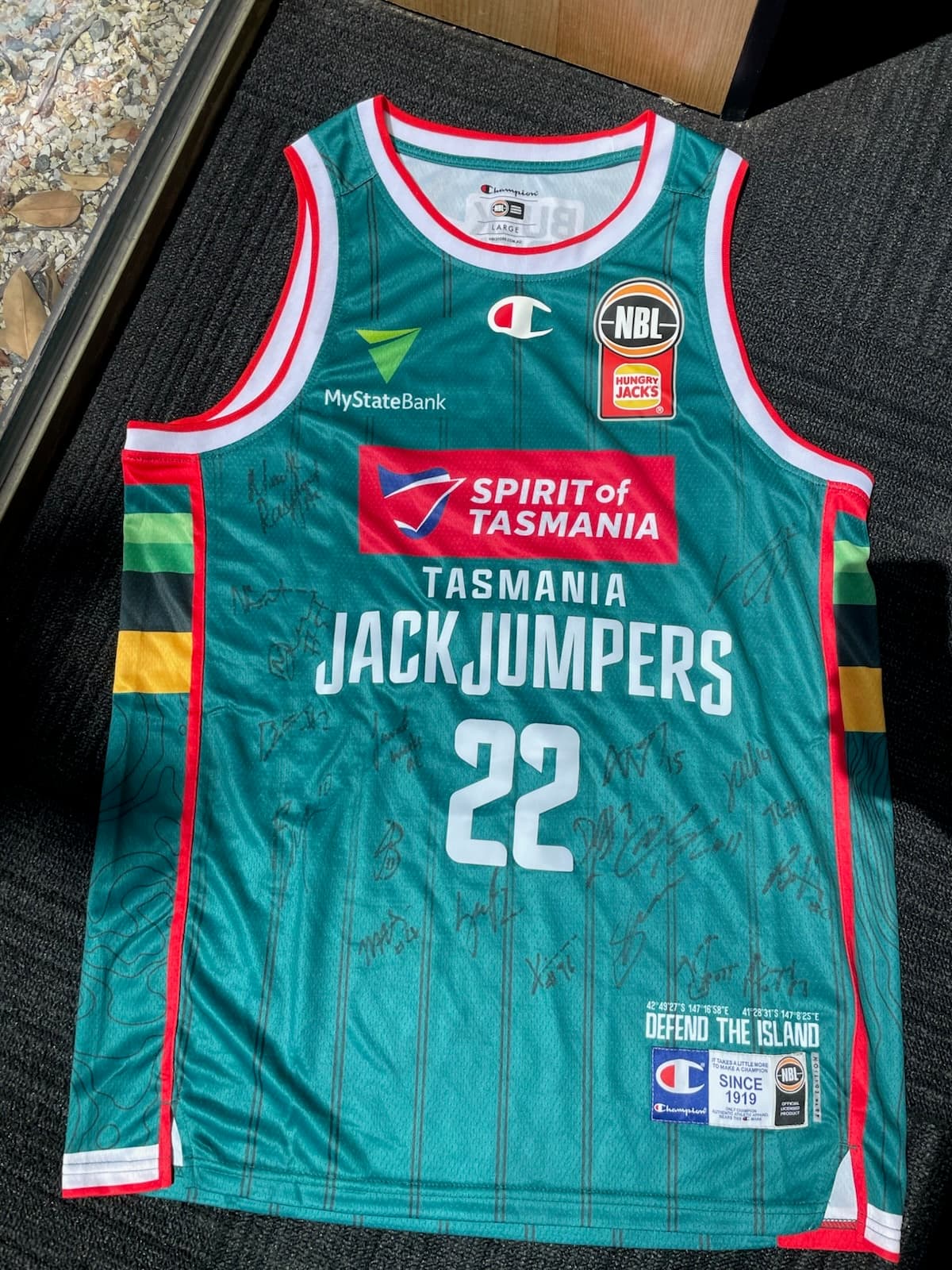 Tasmanian Jack Jumpers Signed Top